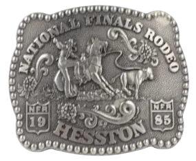 Hesston National Finals Rodeo NFR 1985 Belt Buckle