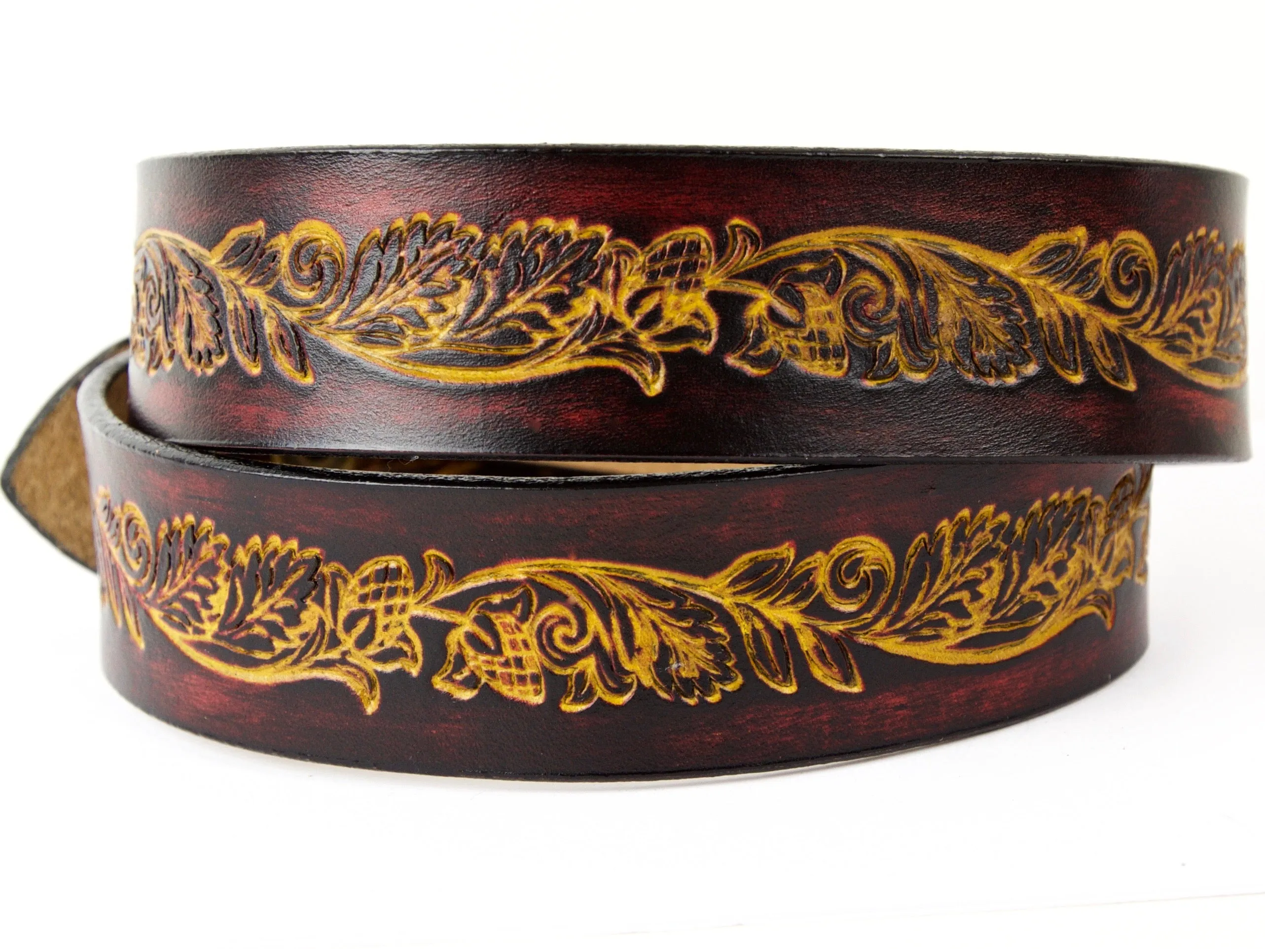 Hops 'n' Vines Leather Belt