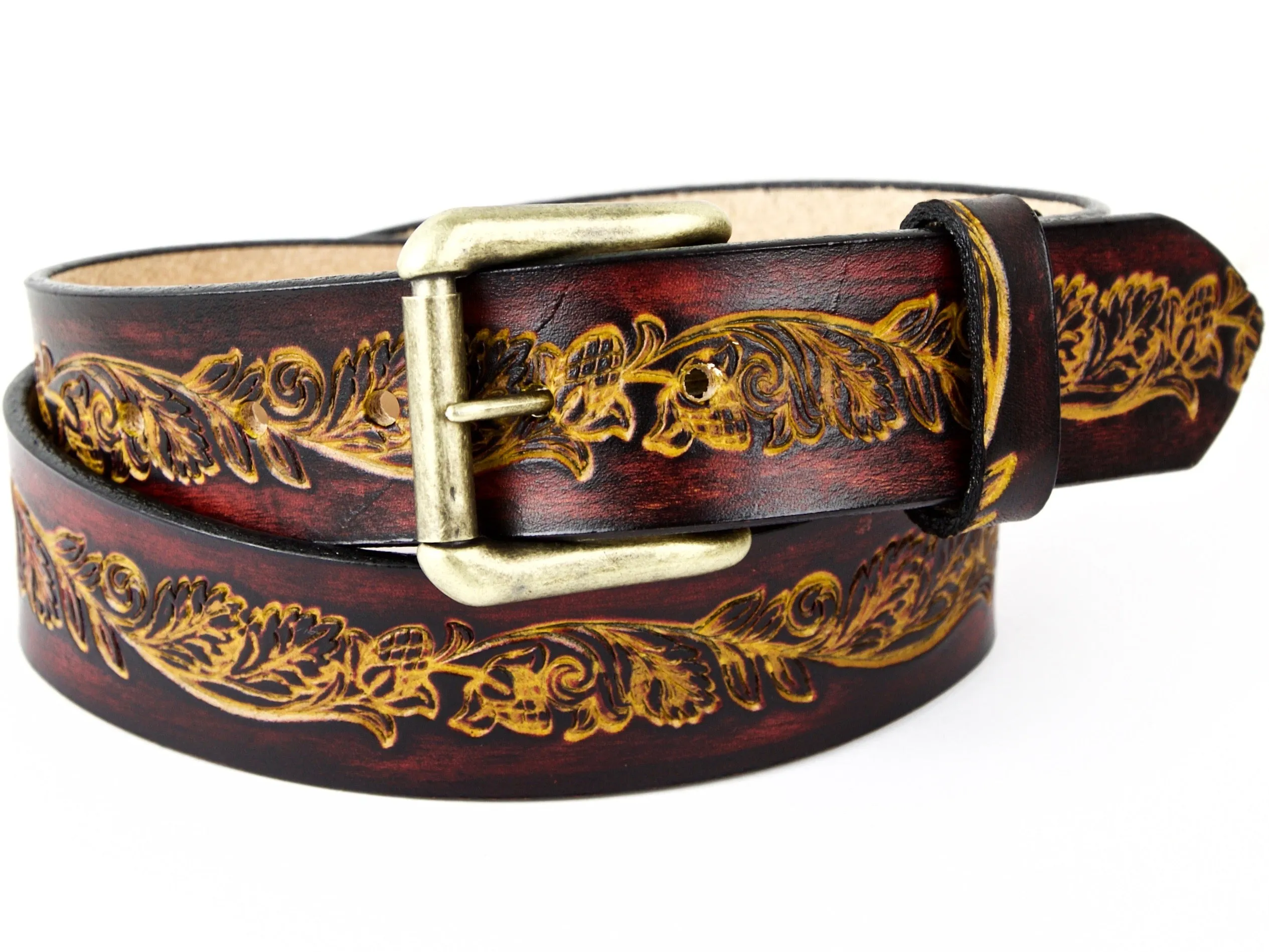 Hops 'n' Vines Leather Belt