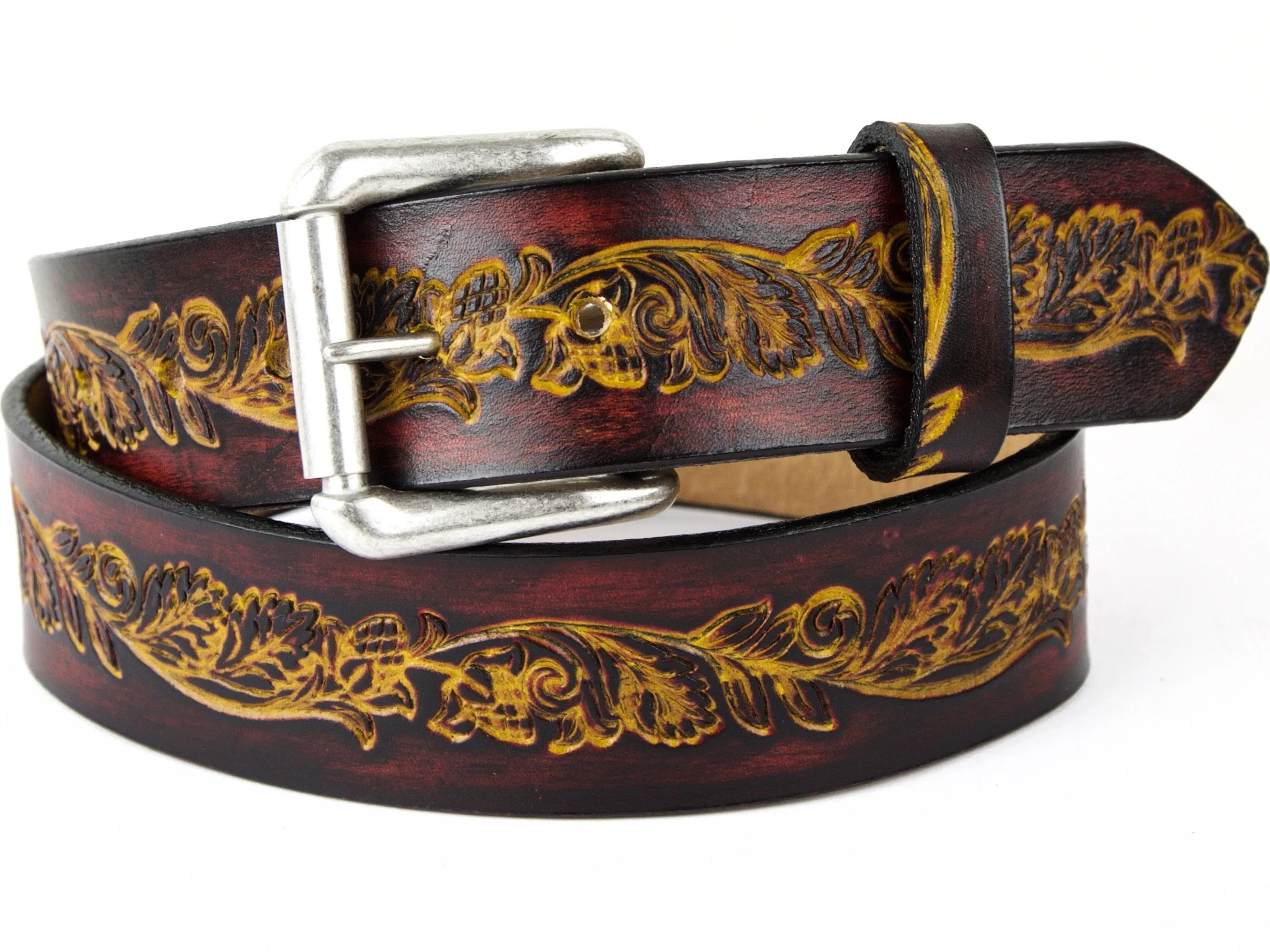 Hops 'n' Vines Leather Belt