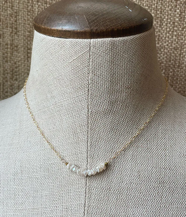 Keishi Bar Necklace