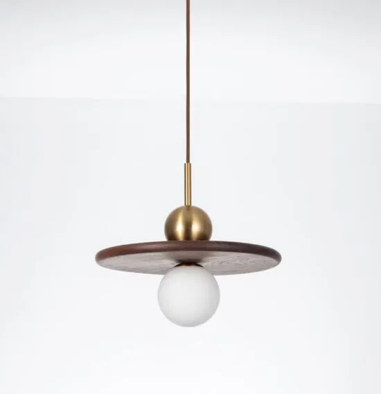 Kipstarno Wood Plate Pendant Lamp