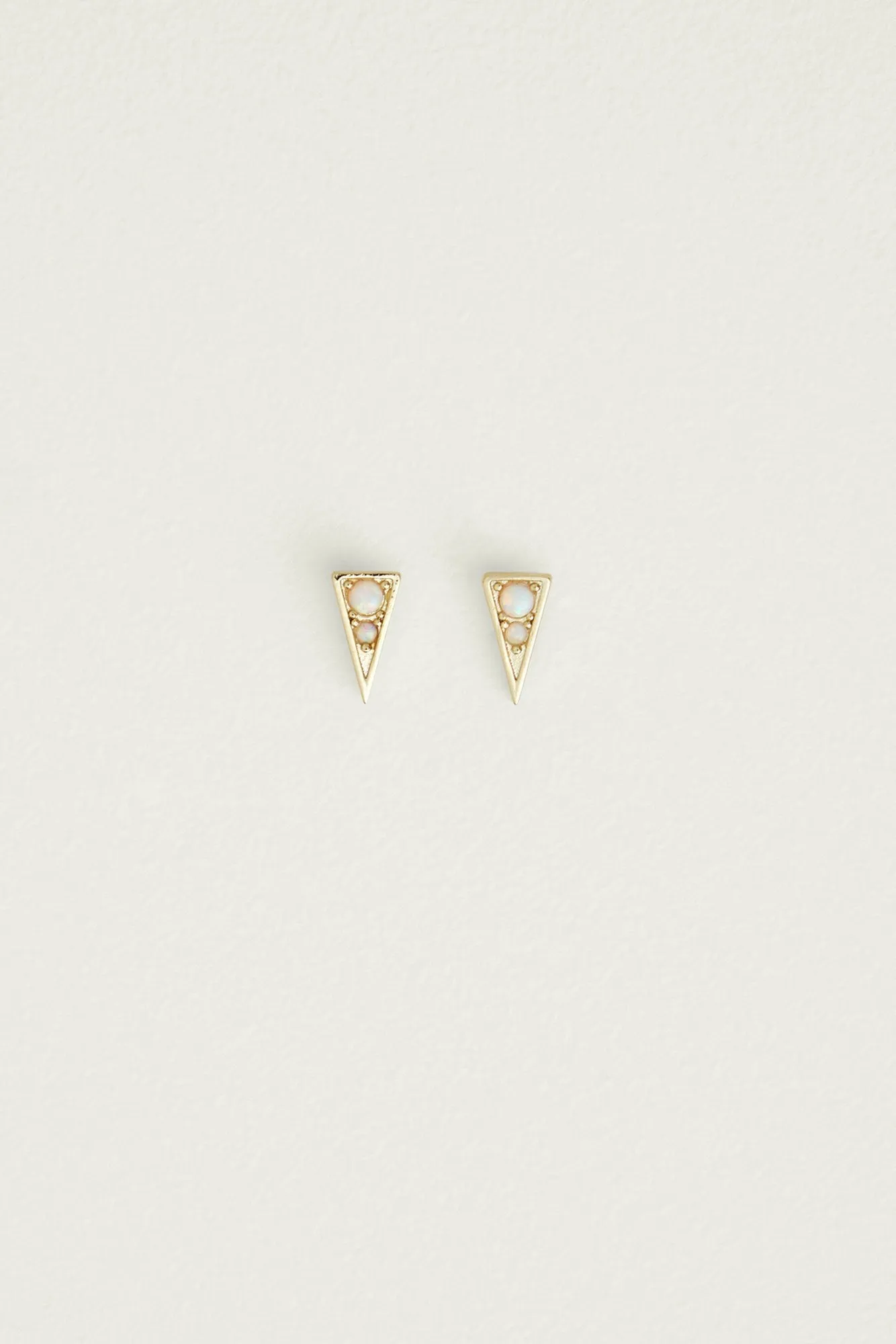 Leslie Francesca Triangle Opal Pave Studs