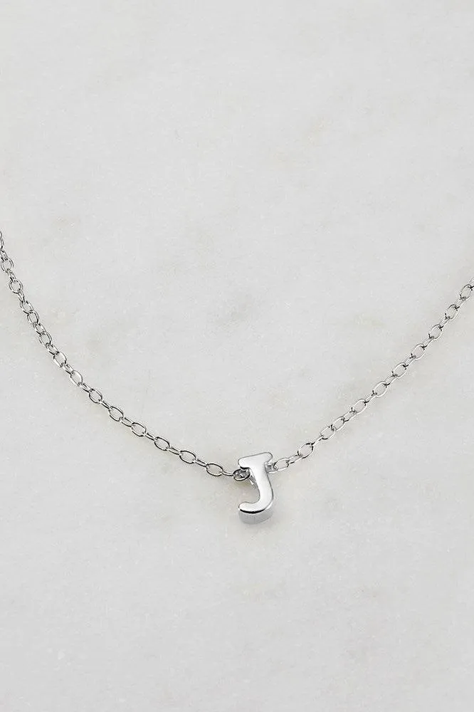 Letter Necklace J