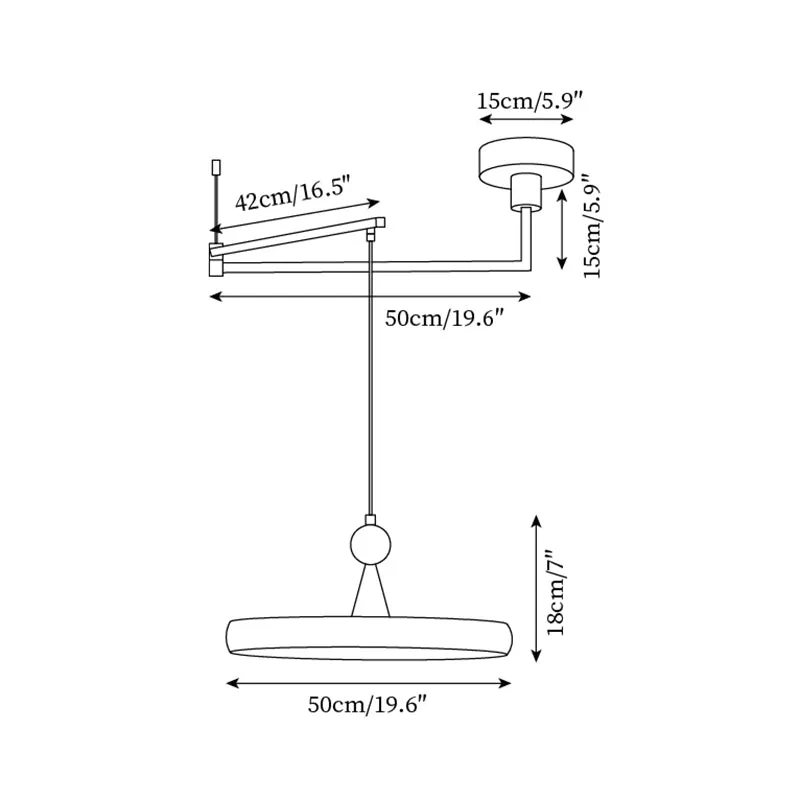 Lodi Swing Arm Pendant Light