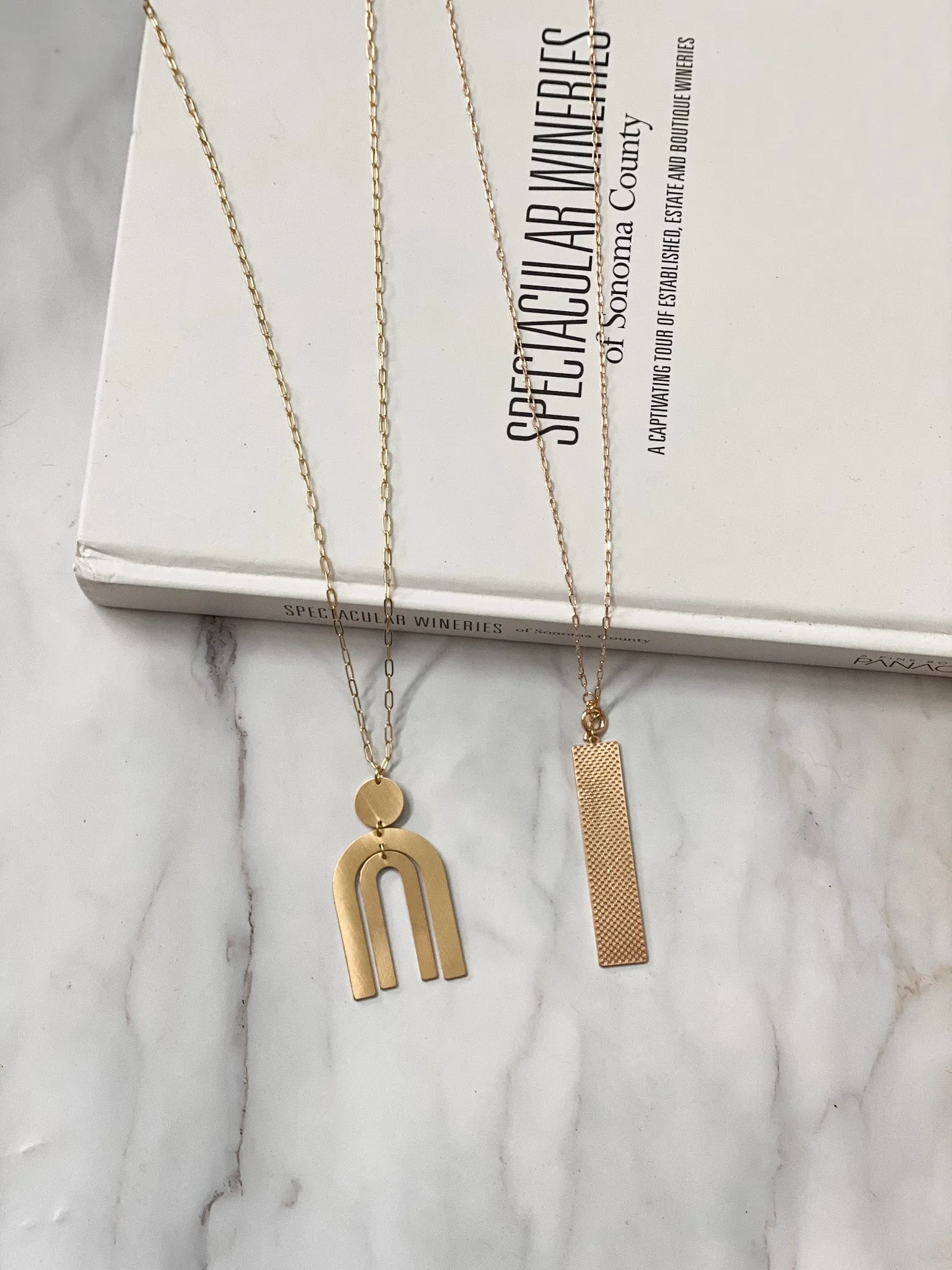 Long U Pendant Necklace