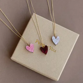 Love Grows Necklace | Various Colours | Acrylic & Gold | by Pepper You