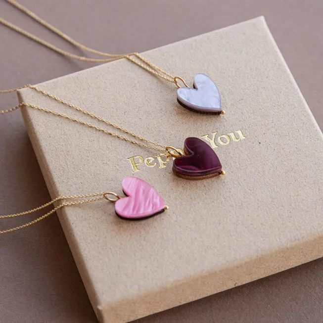 Love Grows Necklace | Various Colours | Acrylic & Gold | by Pepper You