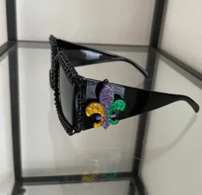 Mardi Gras Fleur De Lis Sunglasses