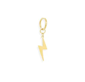 MAUDE GOLD LIGHTING BOLT CHARM