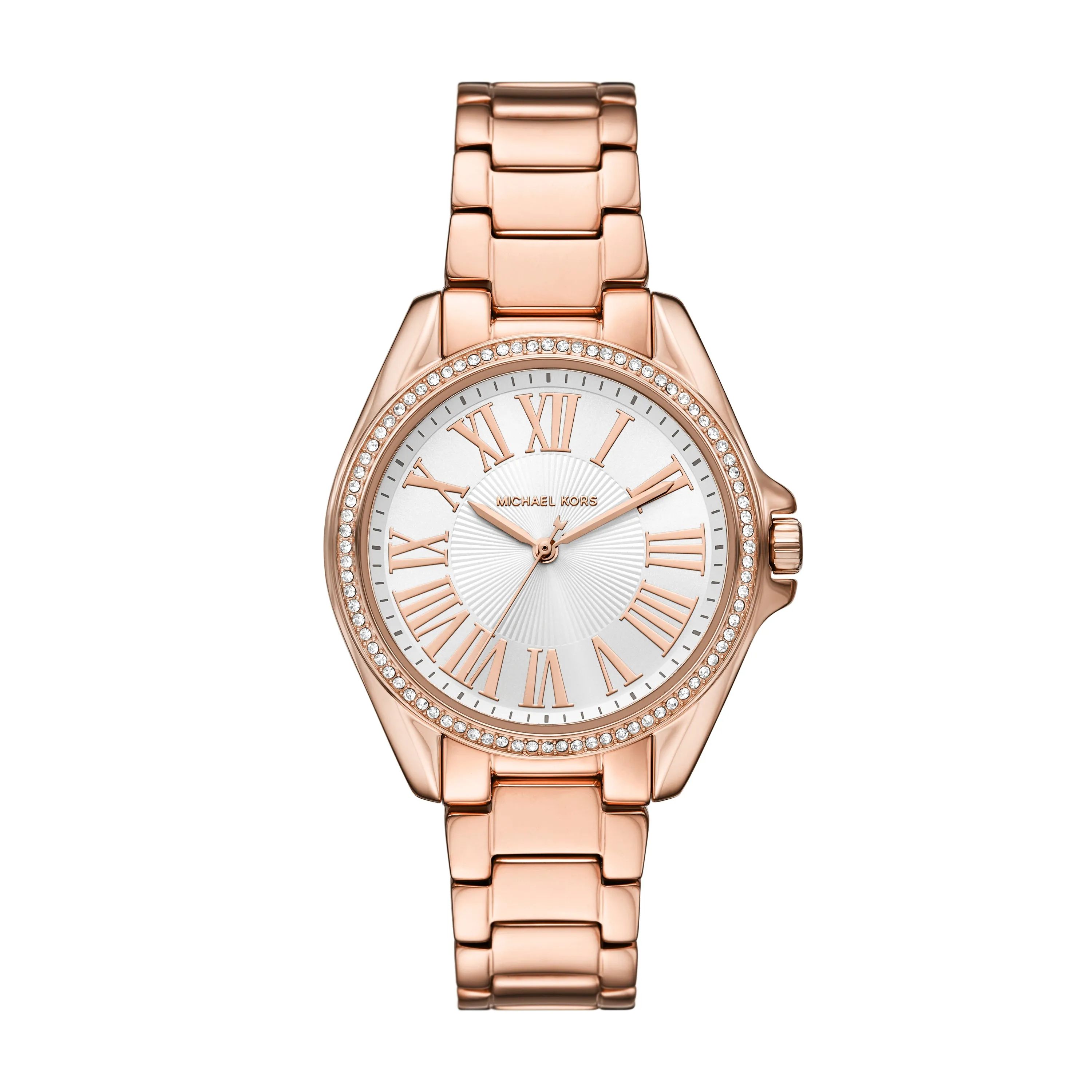 Michael Kors Kacie Three-Hand Rose Gold-Tone Stainless Steel Watch MK4853