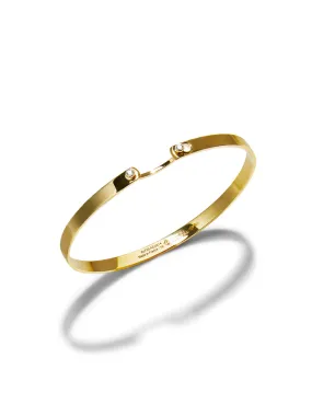 Monday Morning Mood Yellow Gold Bangle Bracelet