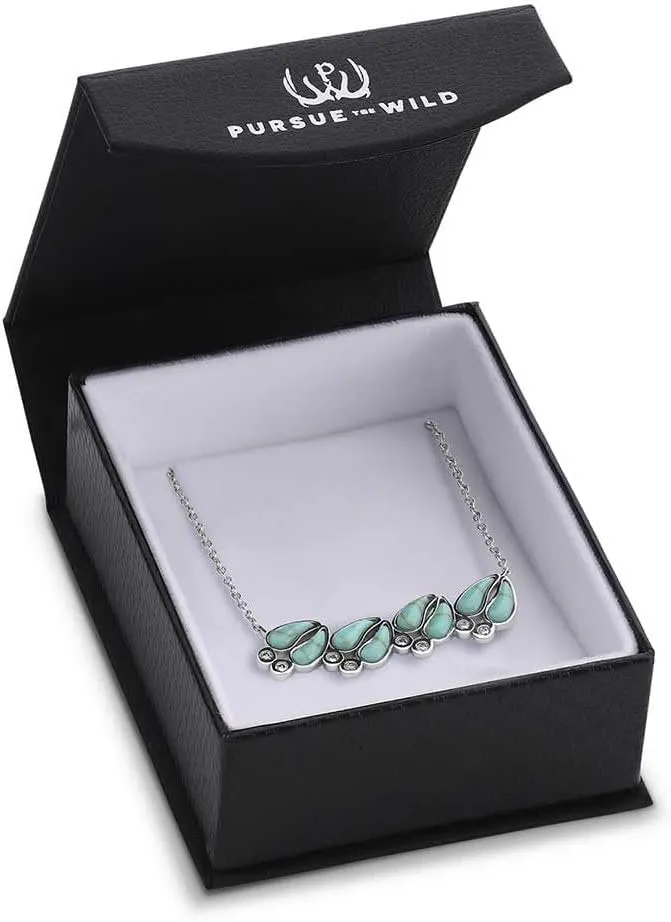 Montana Silversmiths Kristy Titus Pursue The Wild Tracker's Trail Turquoise 17" Necklace