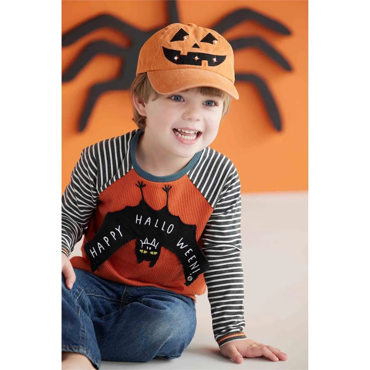 Mud Pie Jack-O-Lantern Light up Baseball Hat