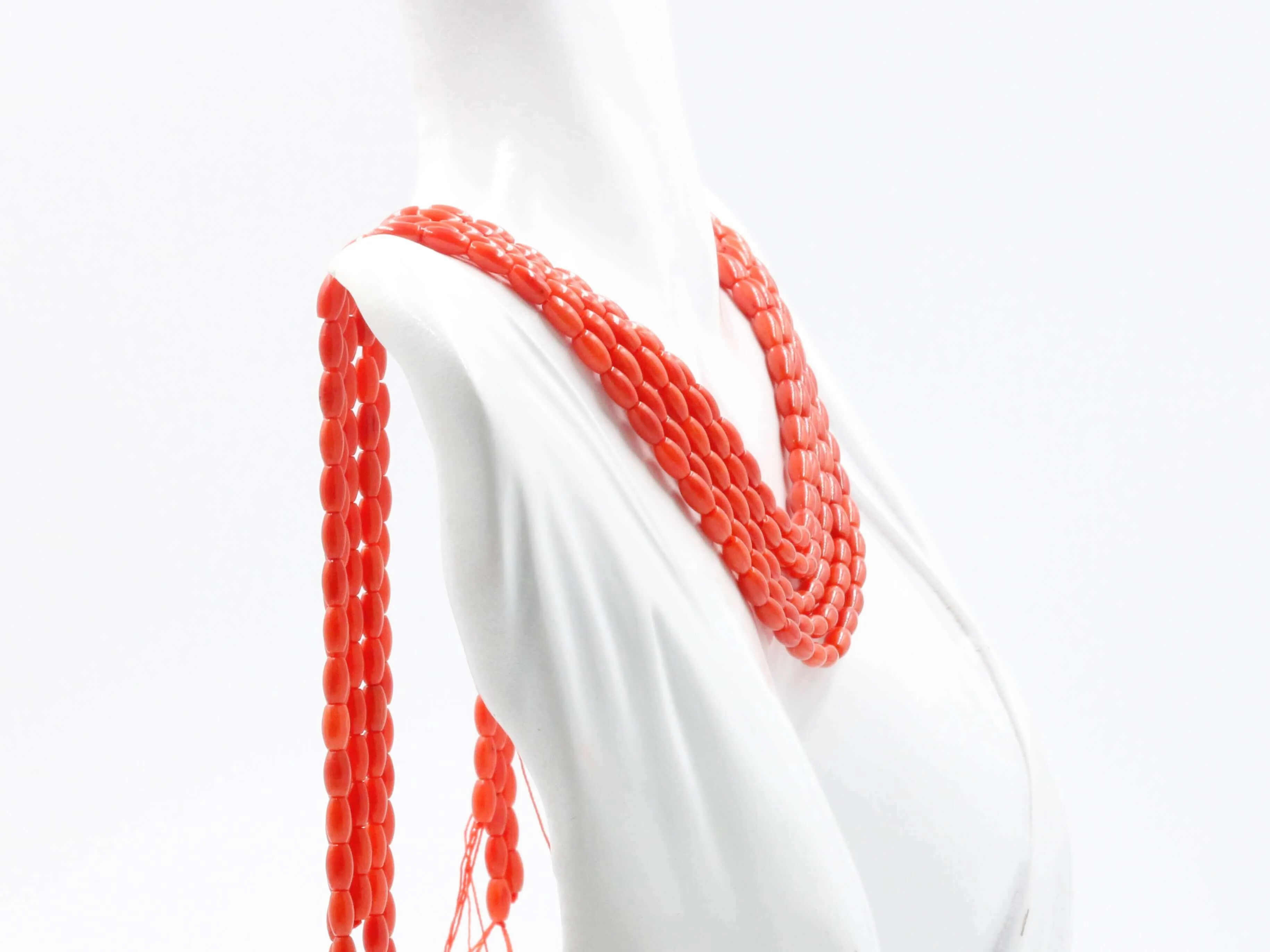 Natural Coral Beads Genuine Coral Bead Strands Beaded Gemstone Coral Beads Unfinished Coral Strands Barrel Shaped Coral Beads SKU 6142904