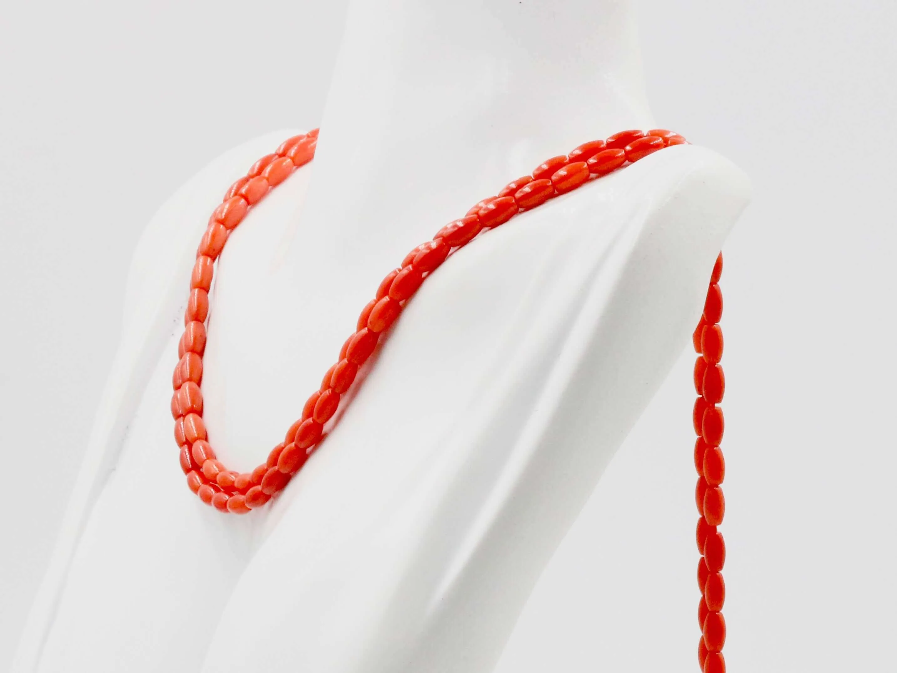 Natural Coral Beads Genuine Coral Bead Strands Beaded Gemstone Coral Beads Unfinished Coral Strands Barrel Shaped Coral Beads SKU 6142904