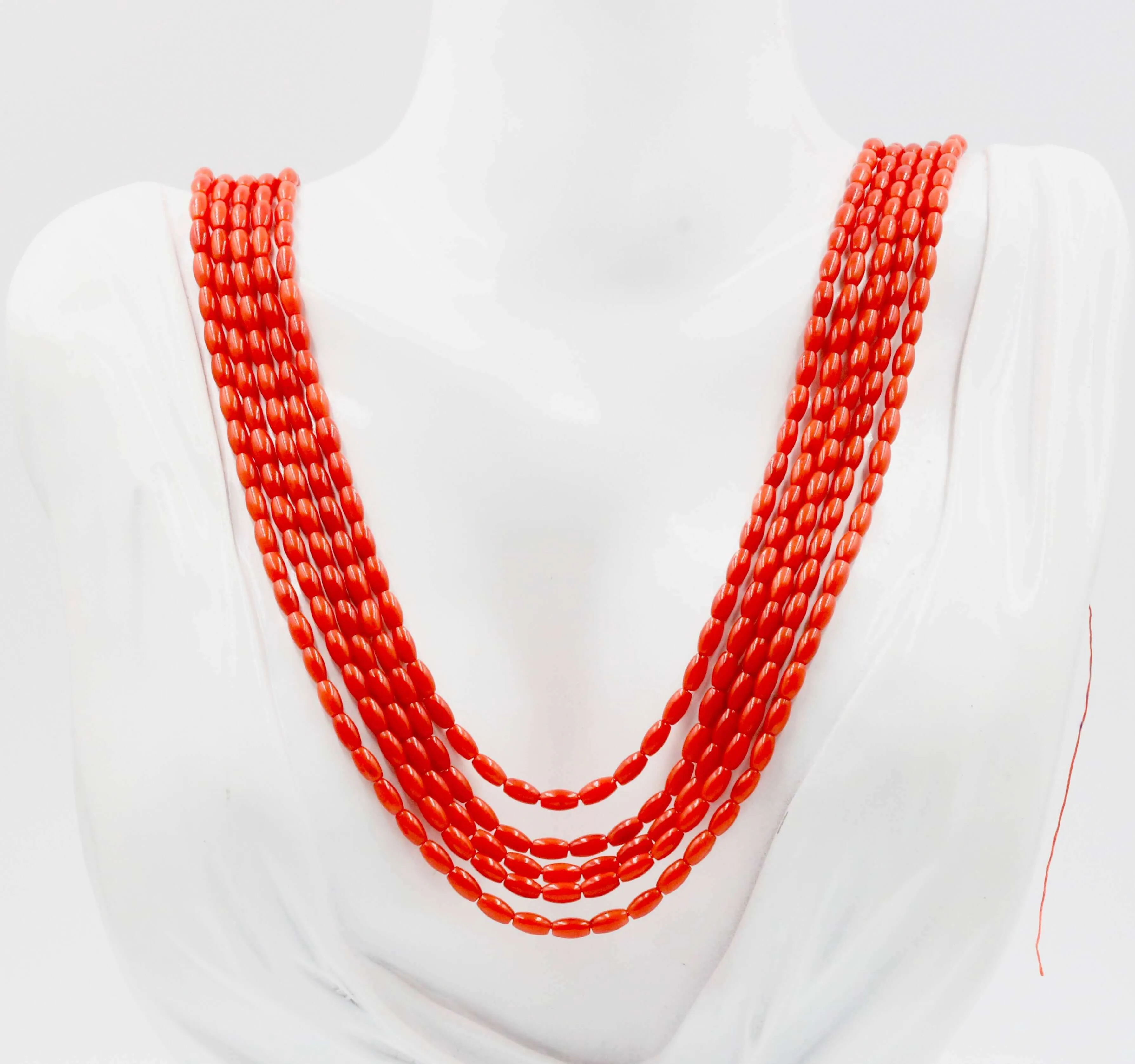 Natural Coral Beads Genuine Coral Bead Strands Beaded Gemstone Coral Beads Unfinished Coral Strands Barrel Shaped Coral Beads SKU 6142904