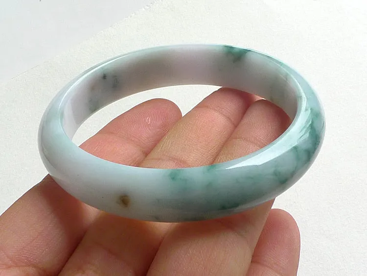 Natural Jade Bangle Jadeite Bangle Internal Diameter 54X48.5mm BER482