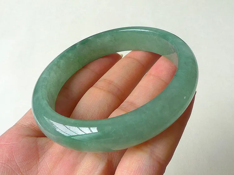 Natural Jade Bangle Jadeite Bangle Internal Diameter 55.2mm BER202