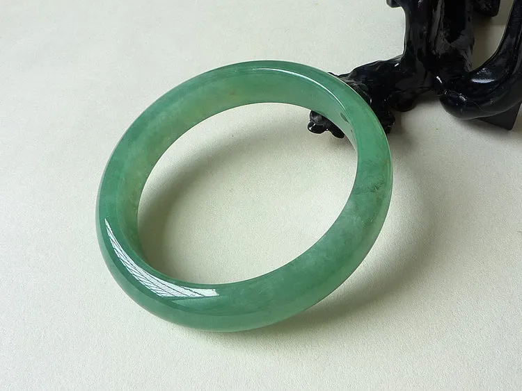 Natural Jade Bangle Jadeite Bangle Internal Diameter 55.2mm BER202