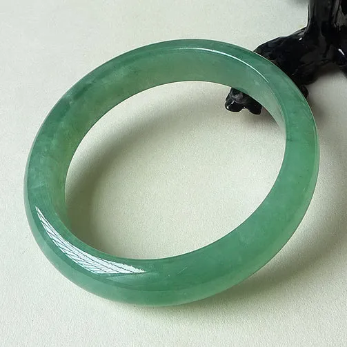 Natural Jade Bangle Jadeite Bangle Internal Diameter 55.2mm BER202