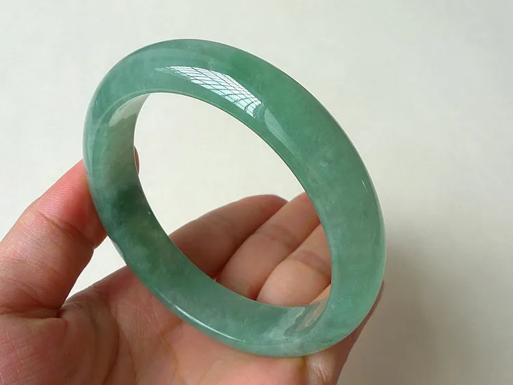 Natural Jade Bangle Jadeite Bangle Internal Diameter 55.2mm BER202