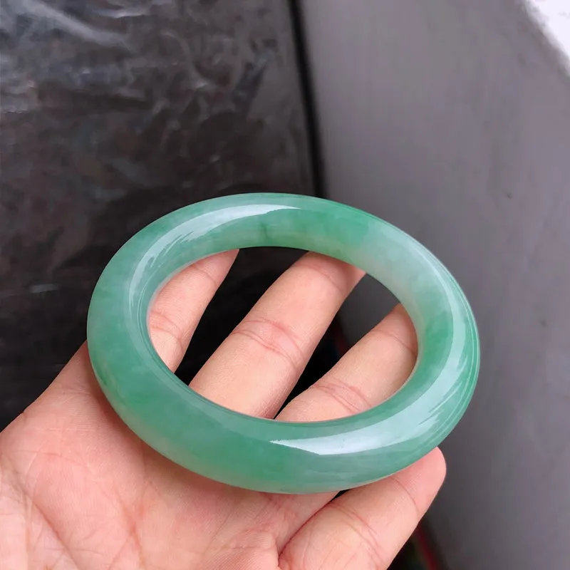 Natural Jade Bangle Jadeite Bangle Internal Diameter 56.7mm NBE051