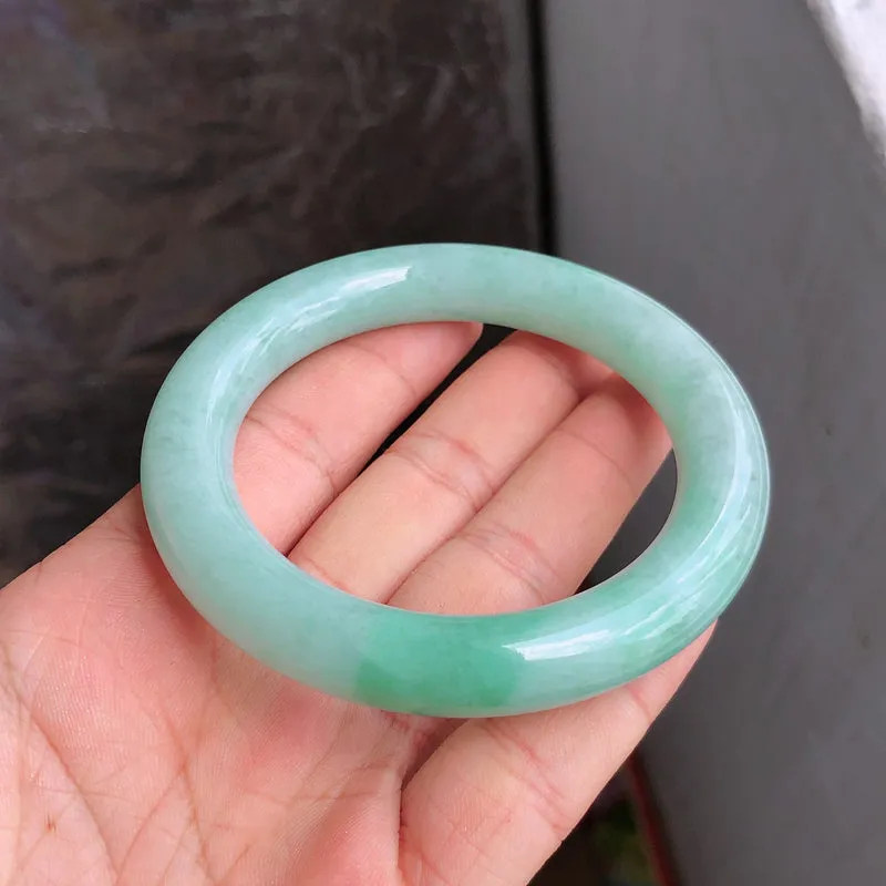 Natural Jade Bangle Jadeite Bangle Internal Diameter 56mm NBE075