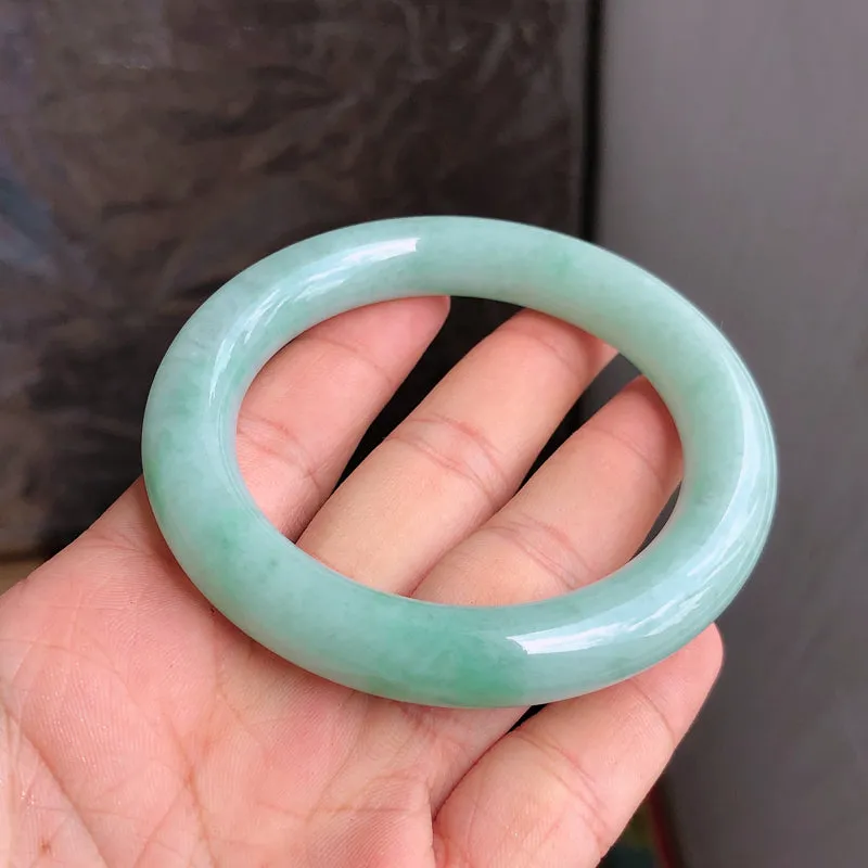 Natural Jade Bangle Jadeite Bangle Internal Diameter 56mm NBE075