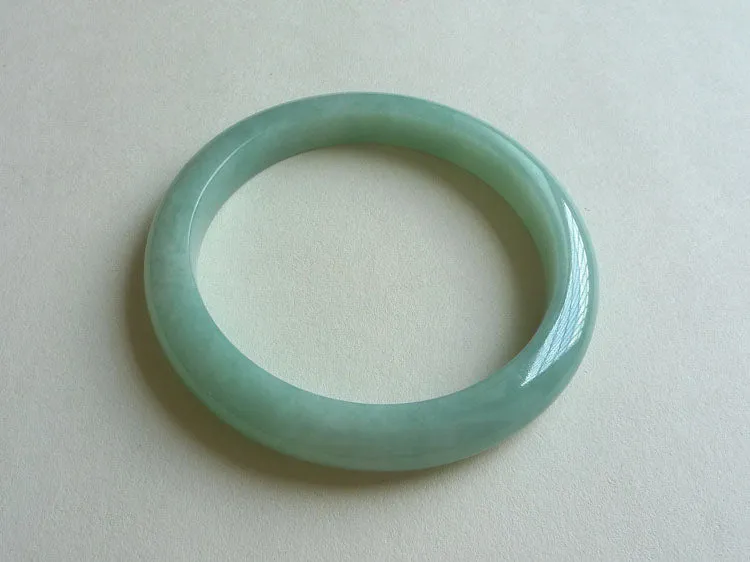 Natural Jade Bangle Jadeite Bangle Internal Diameter 59.4mm BER061