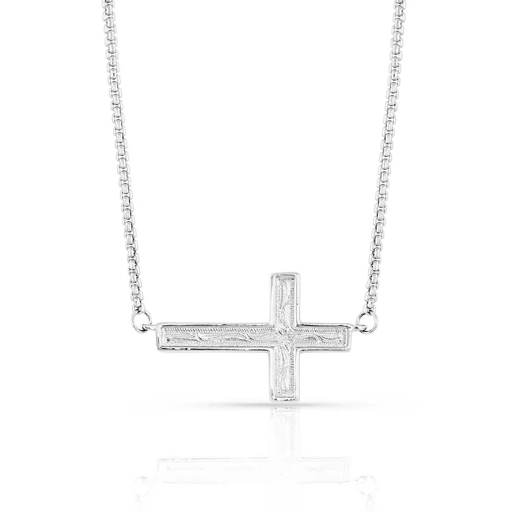 nc5094 Legends Color Cross Necklace by Montana Silversmiths