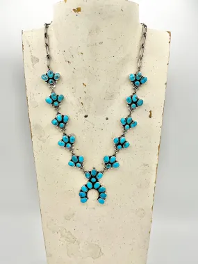 Necklace- Federico Jimenez Turquoise Cluster & Naja