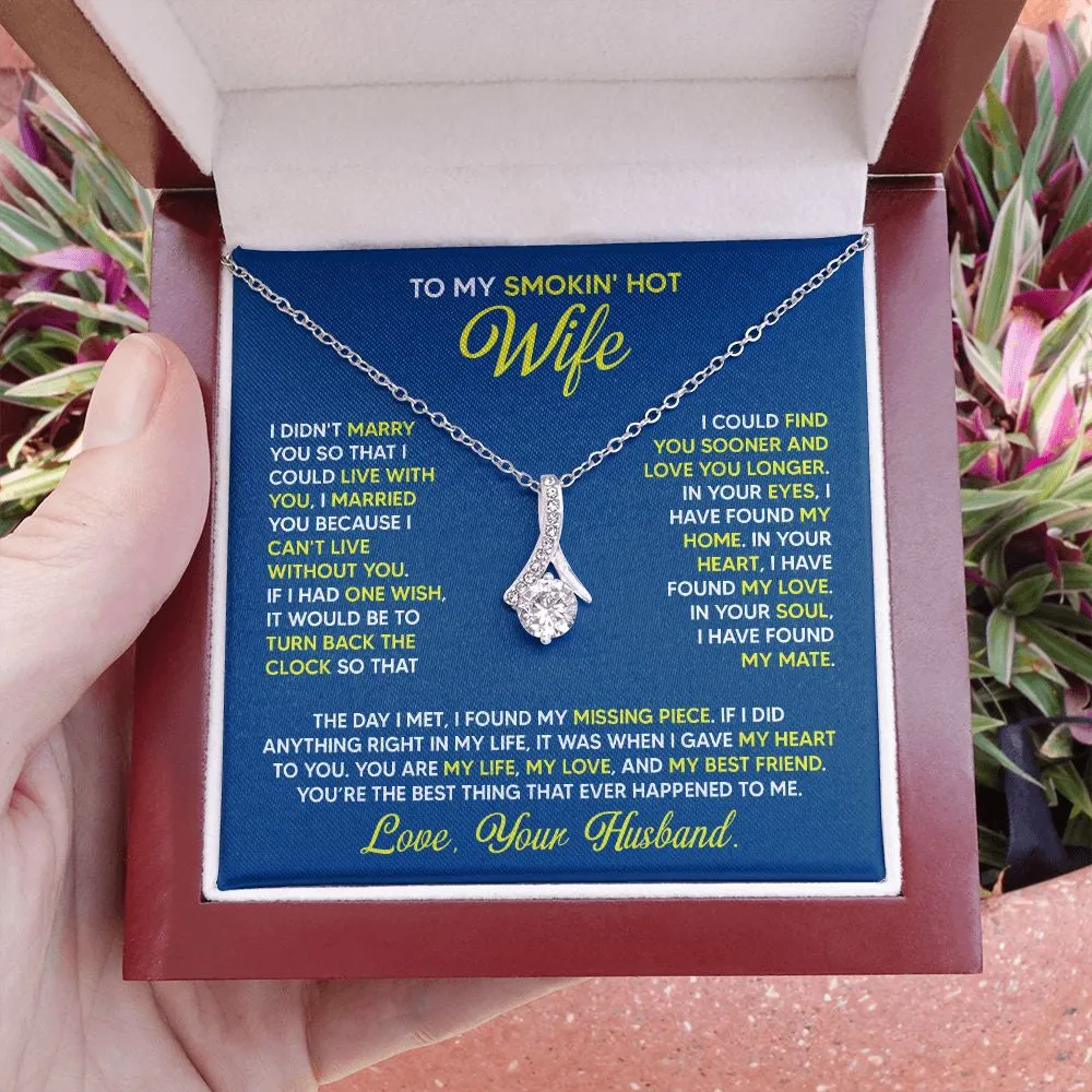 Necklace for Wife, To My wife - My Safe Place - Alluring Necklace