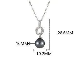 Necklace Pendant Setting Blank 10mm 1pc 1.1g 925 Sterling Silver for 1 Pearl CZ Semi Mount Wholesale Available