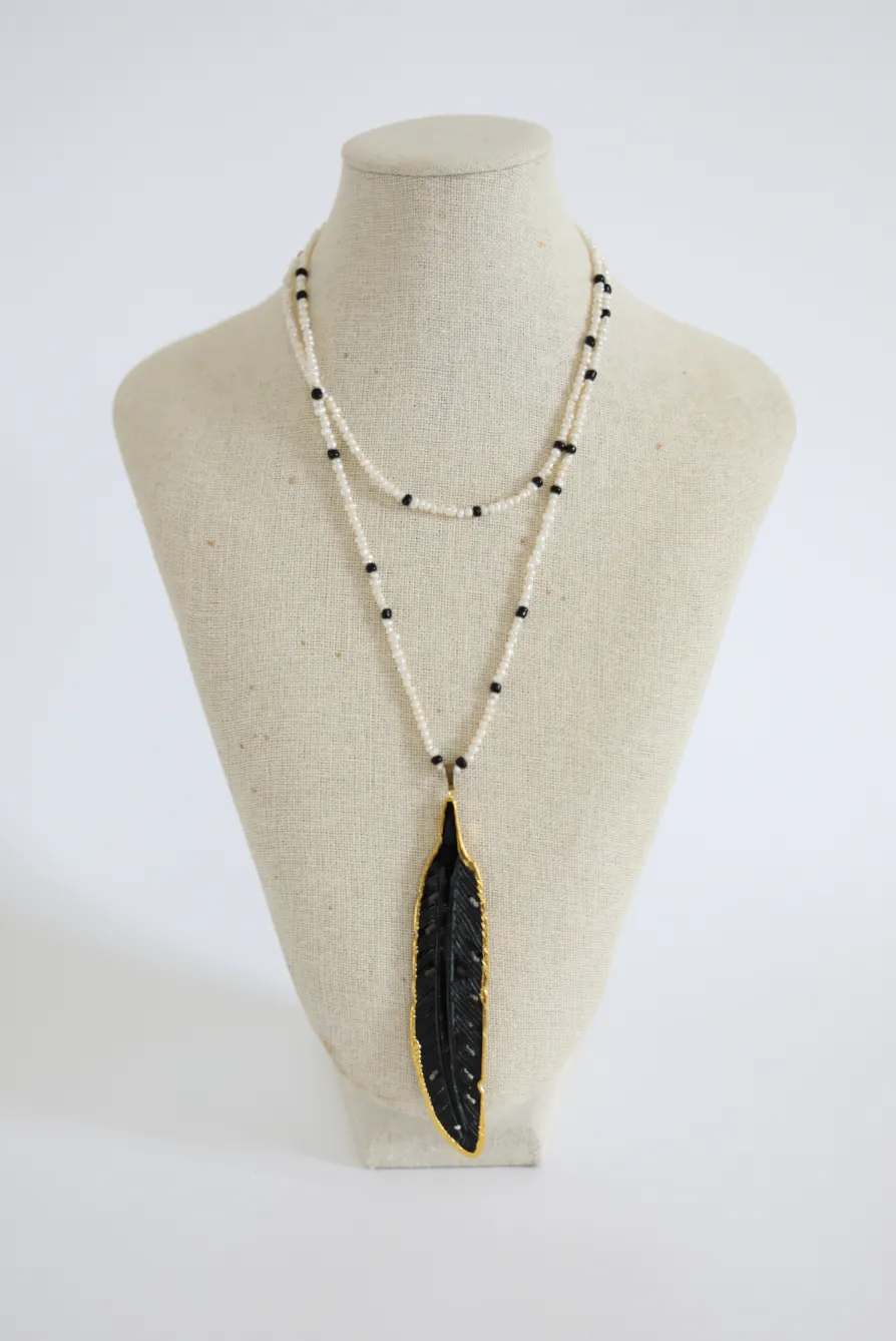 Nori Feather Necklace