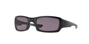 Oakley Mens Fives Squared Matte Black Frames - Prizm Gray Lens - Non-Polarized Lens