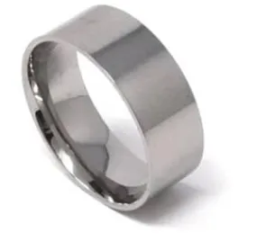 One piece 6mm Titanium ring core, 1.5mm thickness, comfort fit