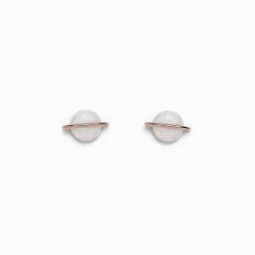 Opal Saturn Stud Earrings