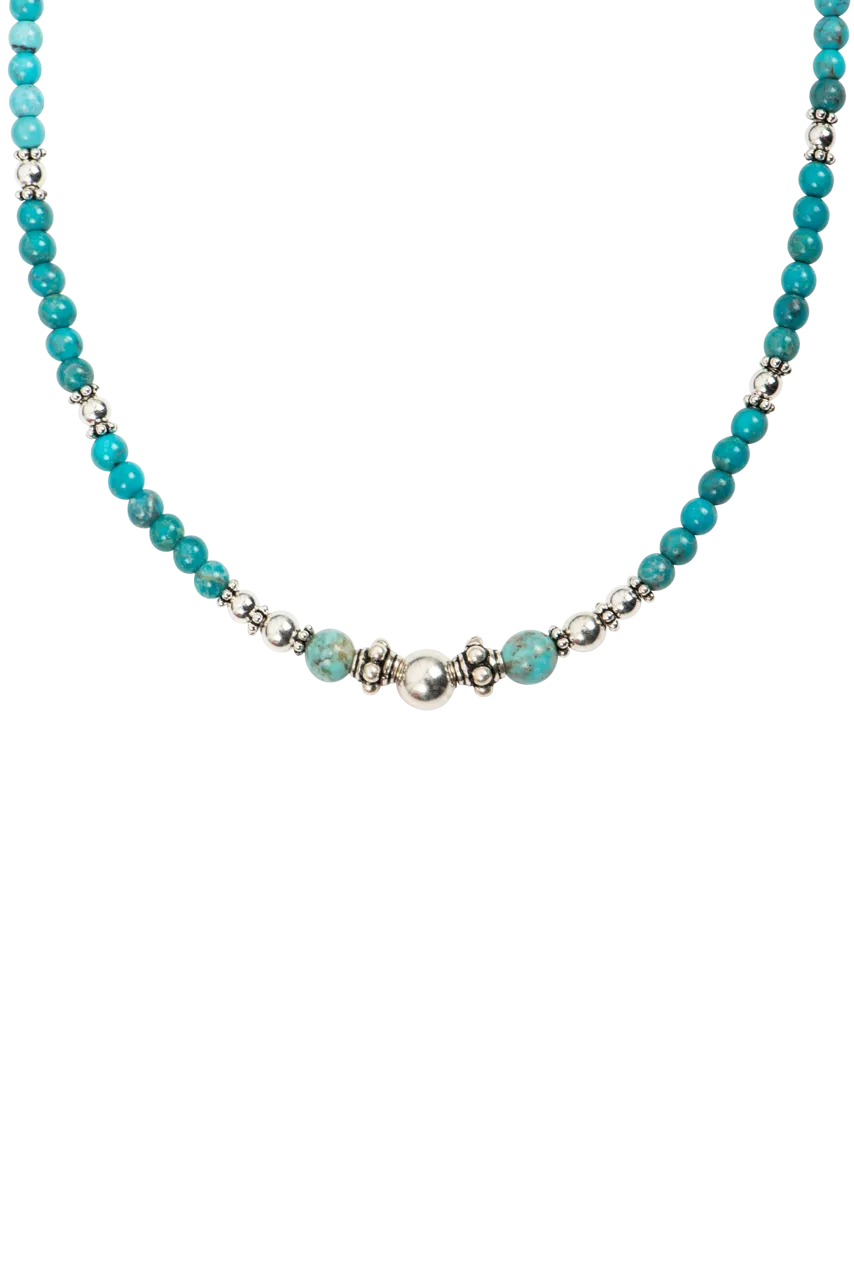 Paige Wallace Beaded Turquoise Necklace