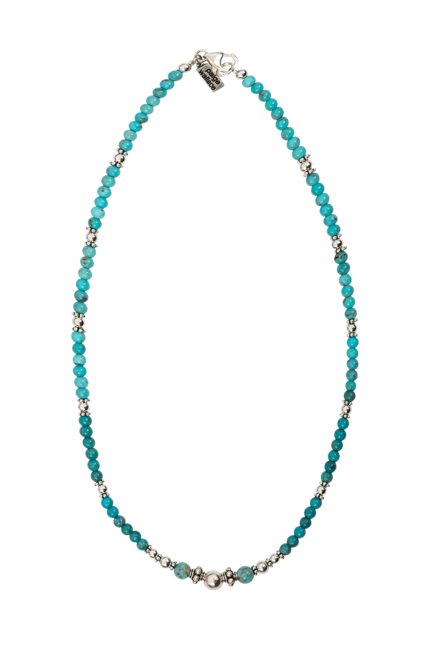 Paige Wallace Beaded Turquoise Necklace