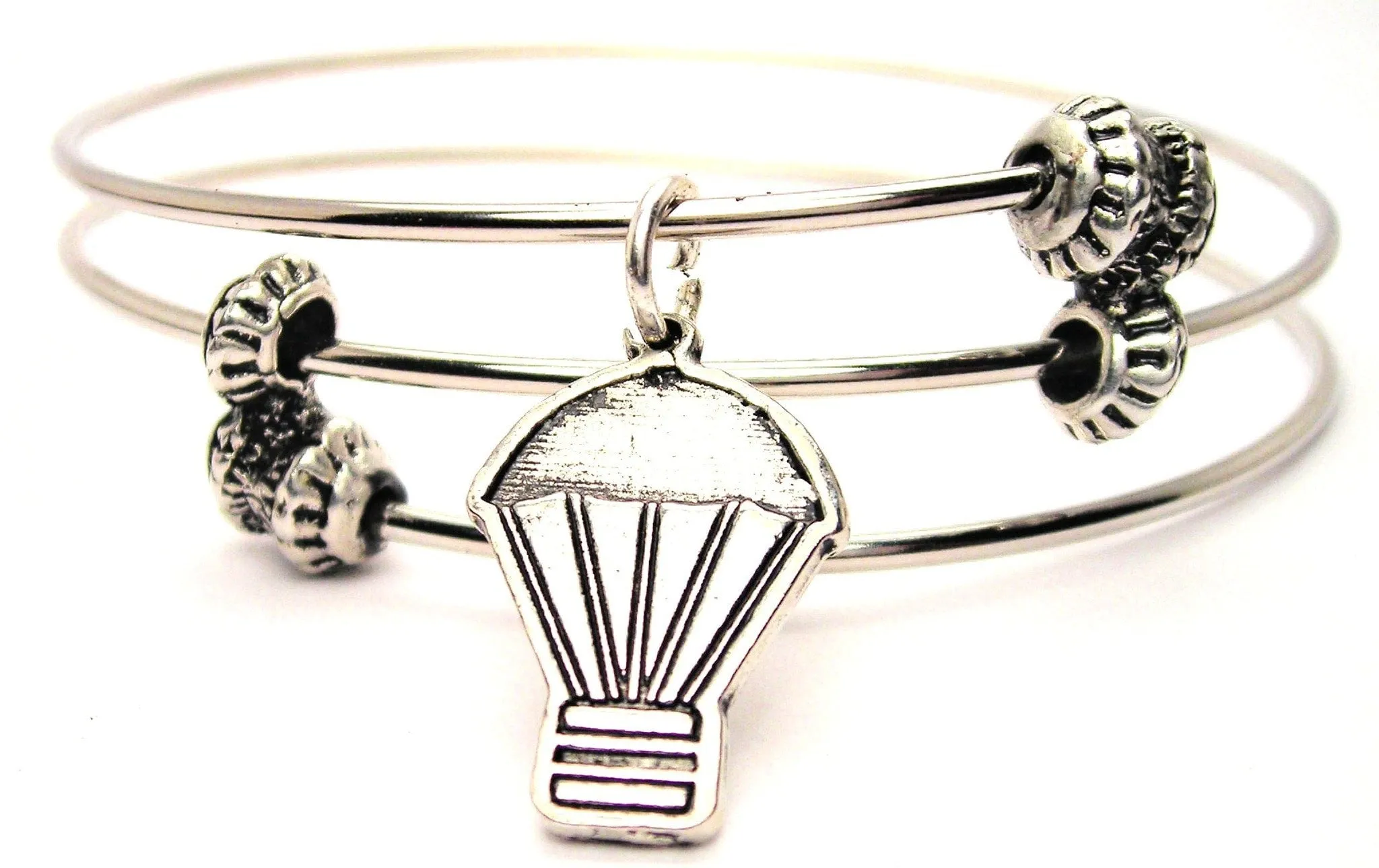 Parachute Triple Style Expandable Bangle Bracelet