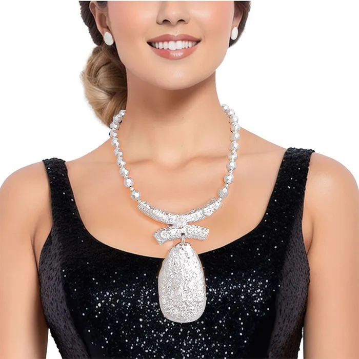 Pendant Necklace Bead Teardrop Set for Women