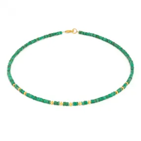 Platten Green Turquoise Necklace - 81835356