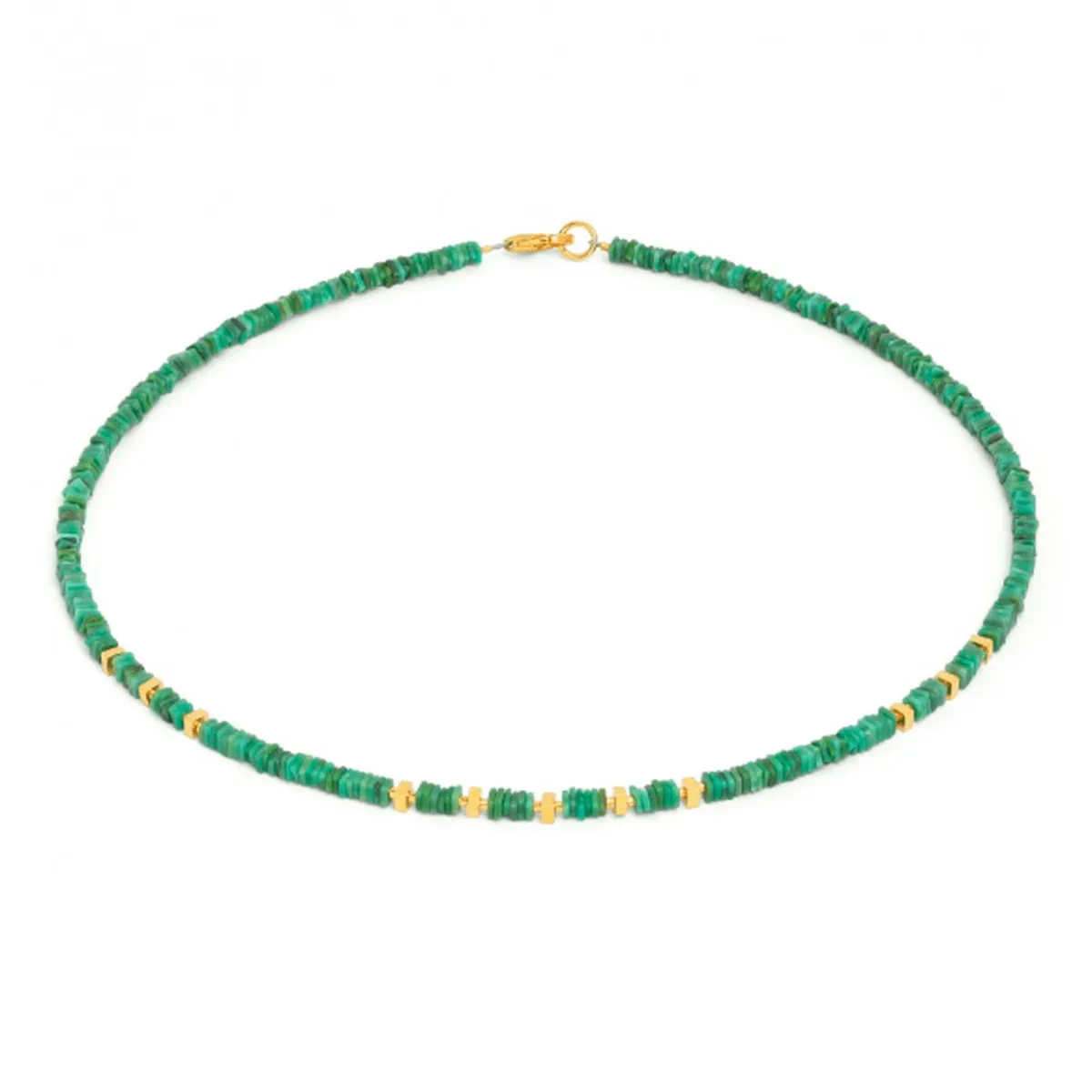 Platten Green Turquoise Necklace - 81835356