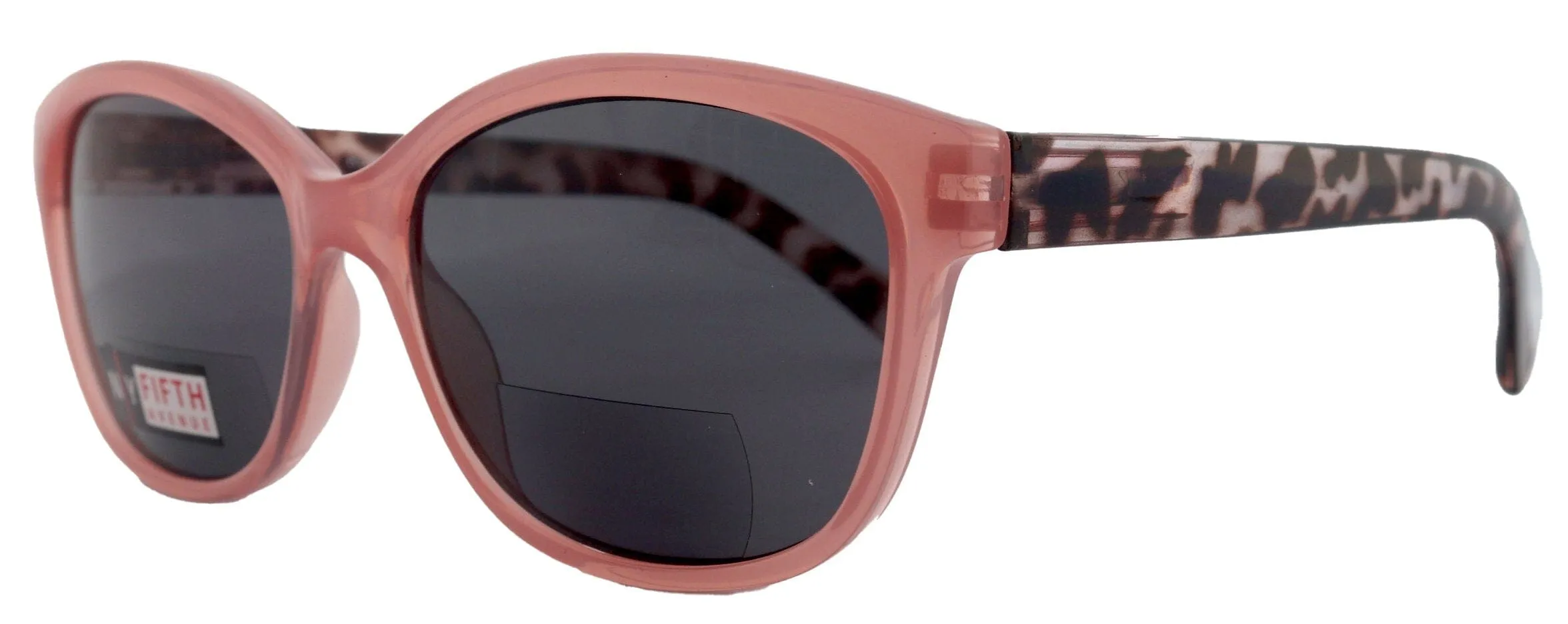 Savannah, High-End Line Bifocal (Clear On Top) Reading Sunglasses for Women OR Non-Bifocal Readers Sunglasses (Pink Tortoiseshell ) NY Fifth Avenue