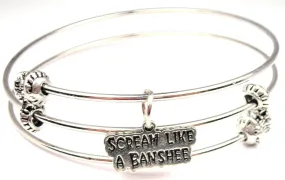 Scream Like A Banshee Triple Style Expandable Bangle Bracelet