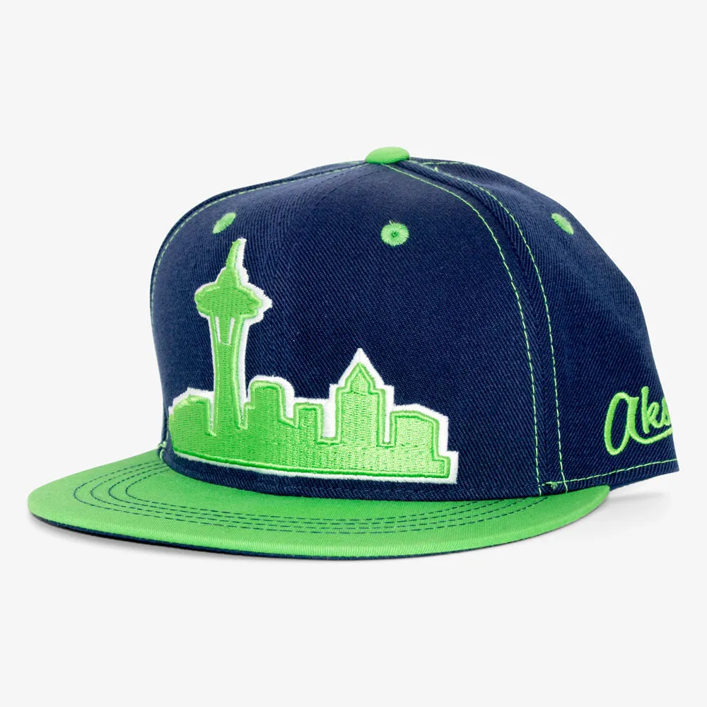 Seattle Skyline Snapback Hat