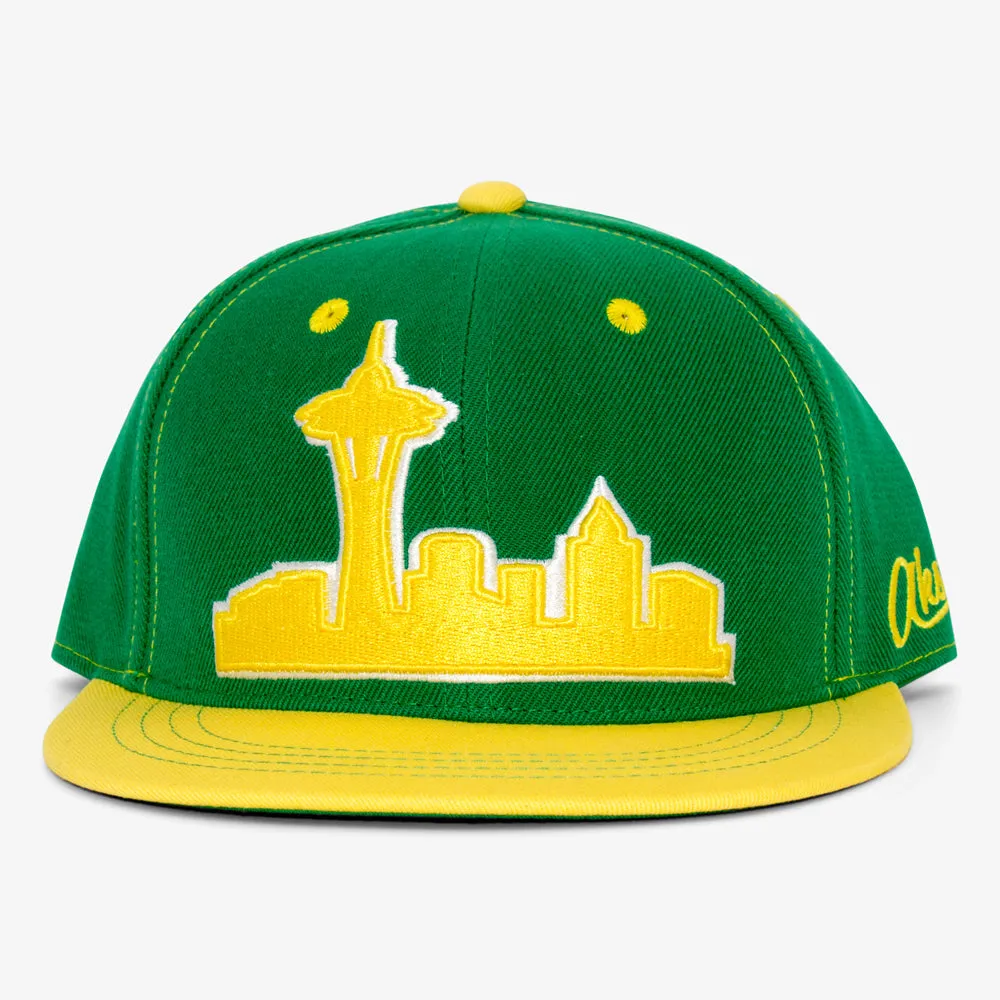 Seattle Skyline Snapback Hat