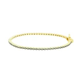 Signature Bezel Pavé Hinge Bangle