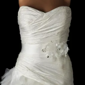 Silk Flower Bridal Belt